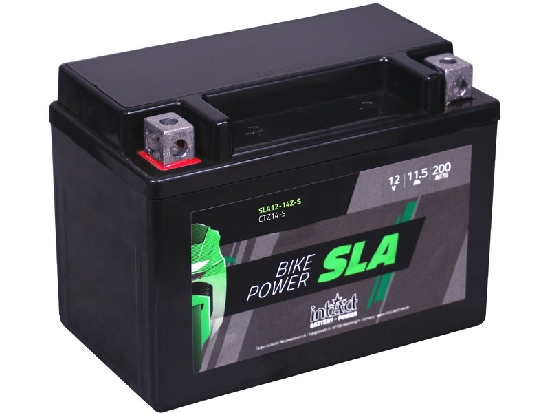 intAct Bike-Power SLA12-14Z-S (CTZ14-S) AGM Motorradbatterie 12V 11,5Ah