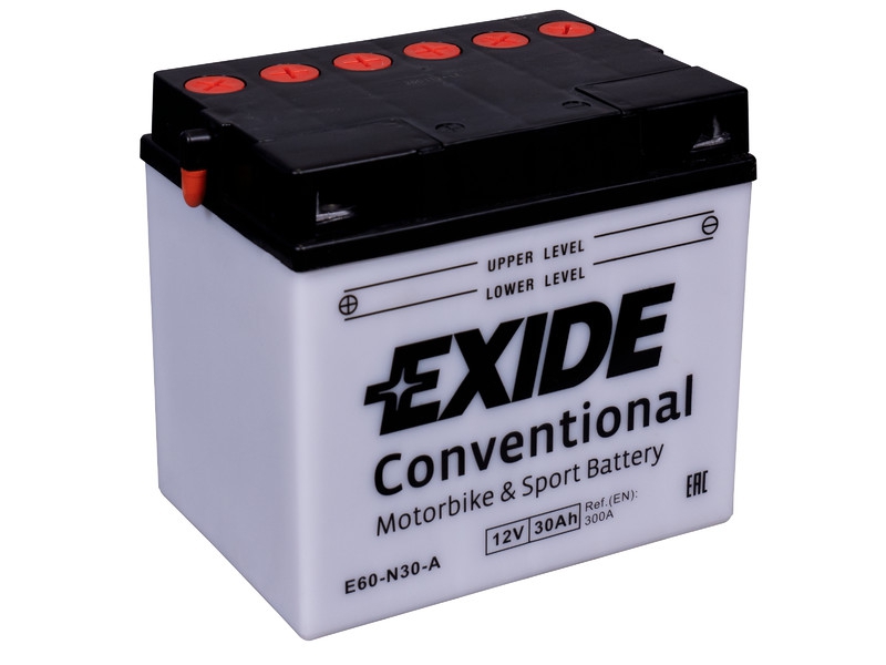 Exide Bike Conventional E60-N30-A Motorradbatterie