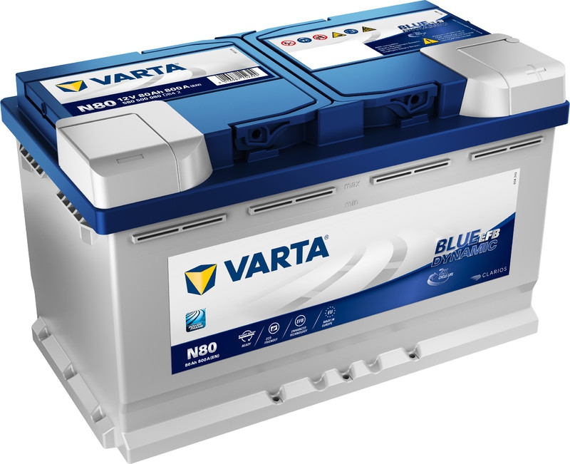 Varta N80 Blue Dynamic EFB Start-Stop Batterie
