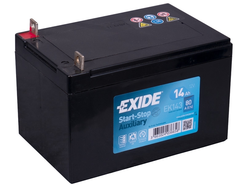 AGM Zusatzbatterie Exide BackUp EK143