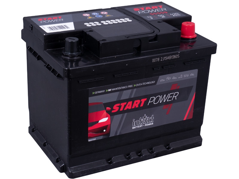 intAct Start-Power 55559GUG, Autobatterie 12V 55Ah 420A