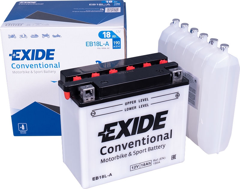 Exide Bike Conventional EB18L-A Motorradbatterie