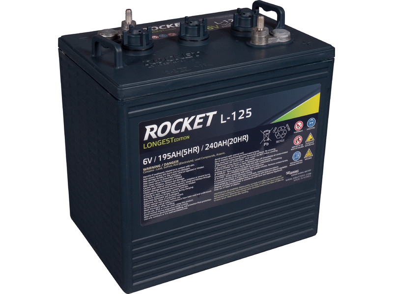 Rocket T125-ROCKET Deep Cycle Antriebs- und Versorgungsbatterie 