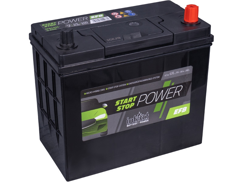 intAct Start-Stop Autobatterie EFB45SS-0-ASIA