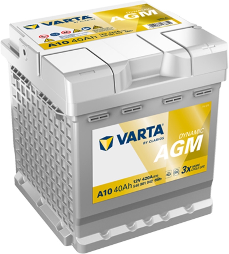 Varta A10 - AGM Start-Stop Batterie | 12V 40Ah 420A