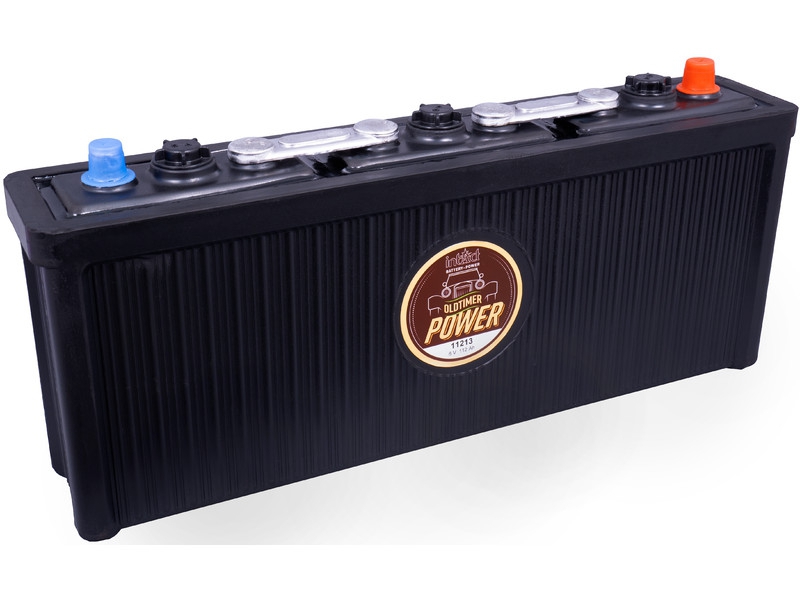 intAct 11213 Starterbatterie für Oldtimer in Hartgummi-Optik