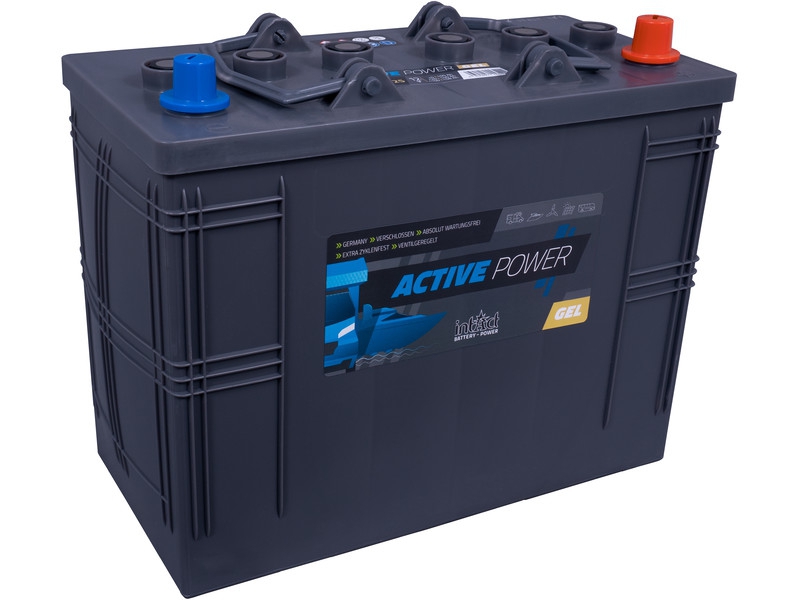 intAct Active-Power AP-GEL-125 Versorgungsbatterie für Camping, Marine, Solar, usw.