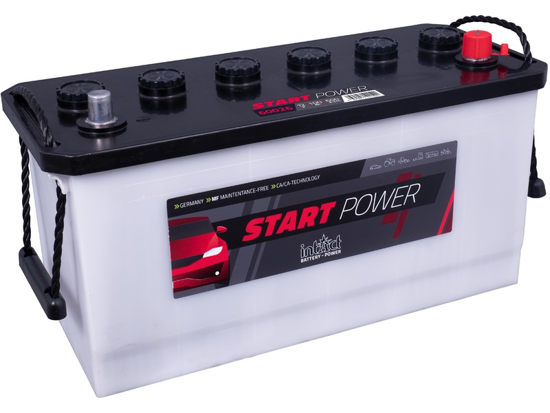 intAct Start-Power 60026GUG, Batterie 12V 100Ah 600A