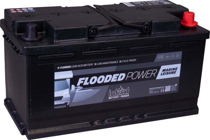 intAct Versorgerbatterie | 12V 110Ah | Solarbatterie & Wohnmobilbatterie