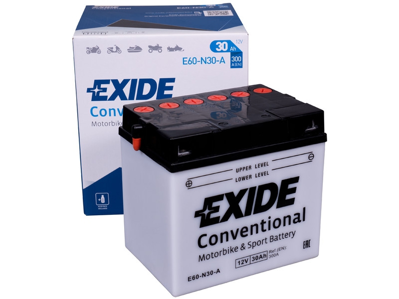 Exide Bike Conventional E60-N30-A Motorradbatterie