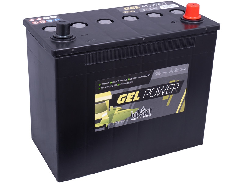 intAct GEL-55, Gelbatterie 12V 44Ah, für Antriebs- und Versorgungsanwendungen