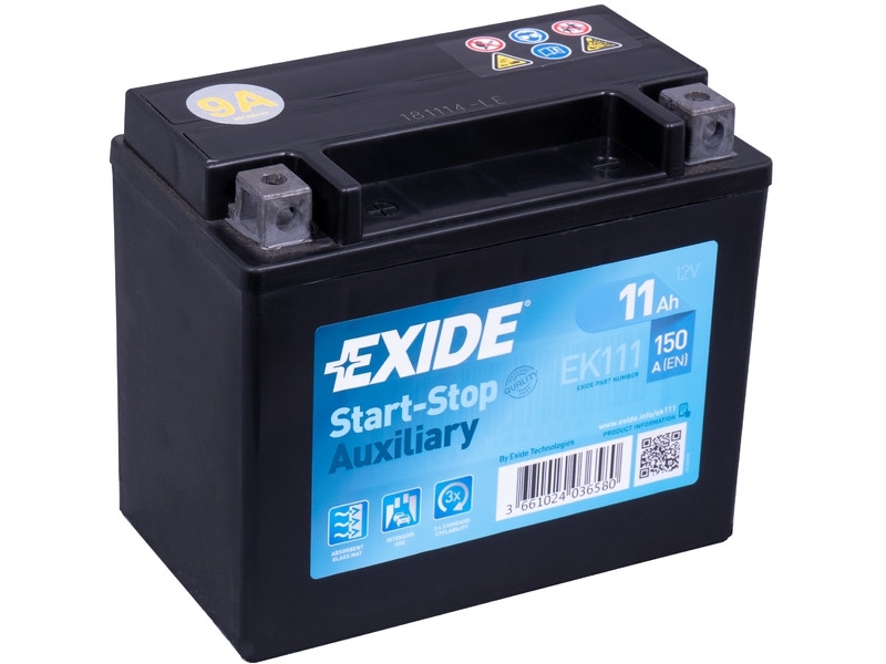 Exide BackUp EK111 AGM Zusatzbatterie