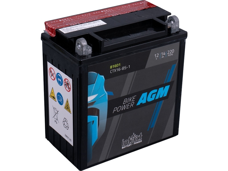 intAct Bike-Power AGM 81601, CTX16-BS-1