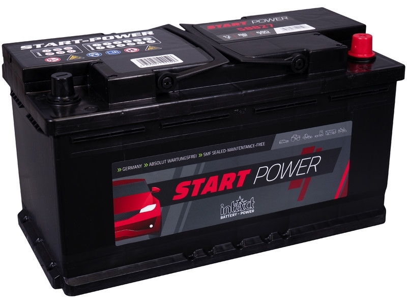 intAct Start-Power 58827GUG, Autobatterie 12V 90Ah 720A