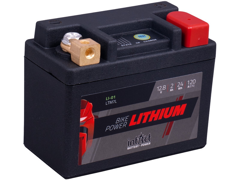 intAct Lithium Motorradbatterie LI-01, LTM7L