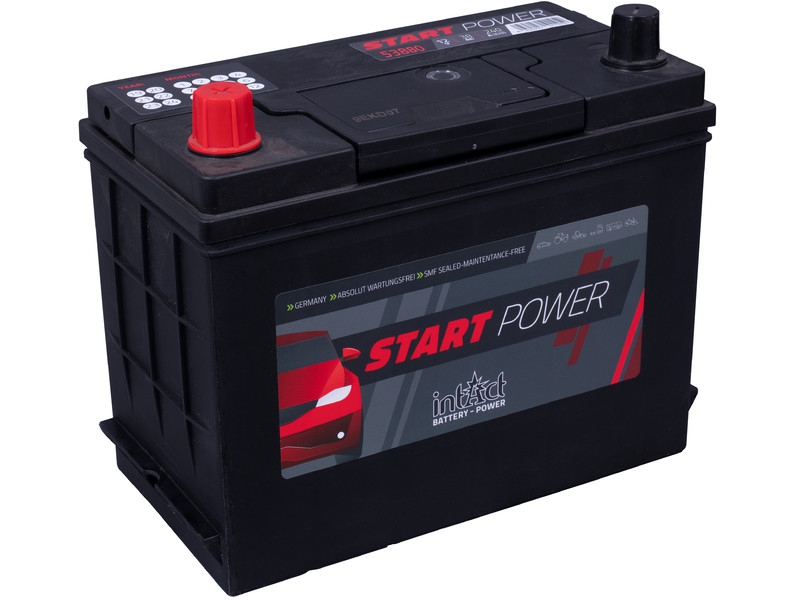 intAct Start-Power 53880GUG, Autobatterie 12V 38Ah 240A