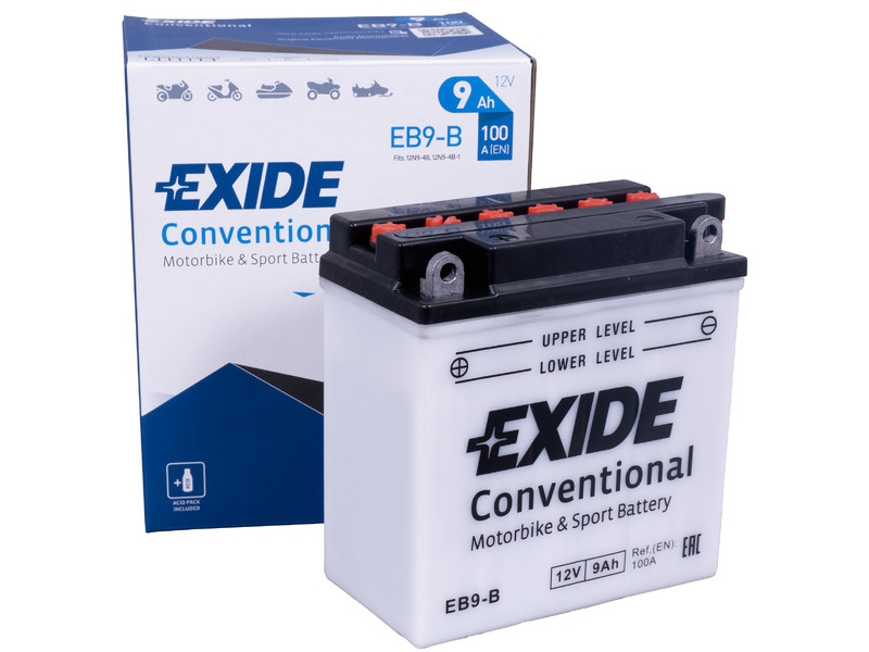 Exide Bike Conventional EB9-B Motorradbatterie