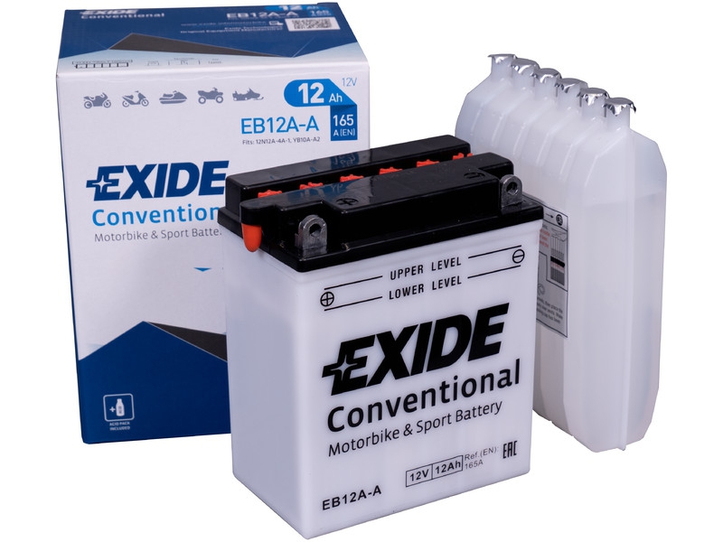 Exide Bike Conventional EB12A-A Motorradbatterie