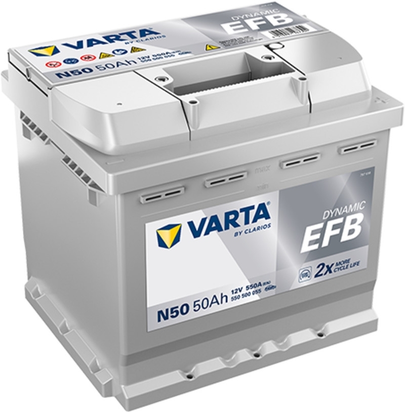 Varta N50 - EFB Start-Stop Batterie | 12V 50Ah 550A