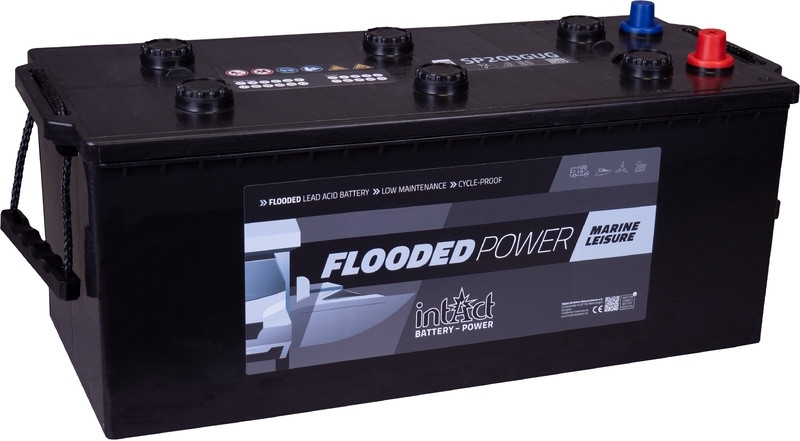 intAct Versorgerbatterie | 12V 200Ah | Solarbatterie & Wohnmobilbatterie