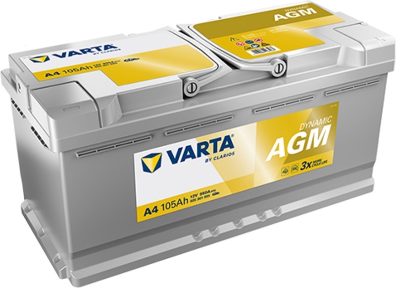 Varta A4 (H15) - AGM Start-Stop Batterie | 12V 105Ah 950A