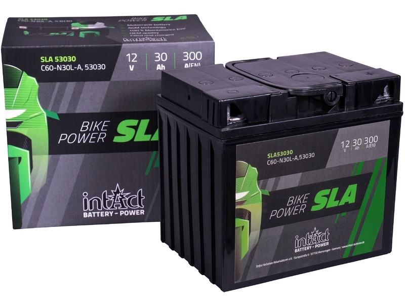 SLA53030 - AGM Motorradbatterie | Y60-N30L-A | 12V 30Ah 300A