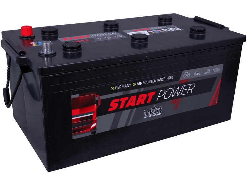 intAct Start-Power 72512GUG, LKW Starterbatterie 12V 225Ah 1150A