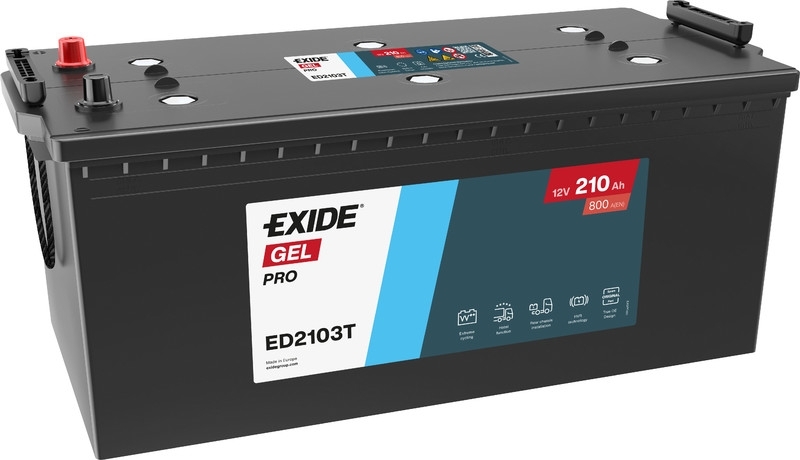ED2103T - GEL LKW Batterie | 12V 210Ah 800A | Dual Purpose Batterie