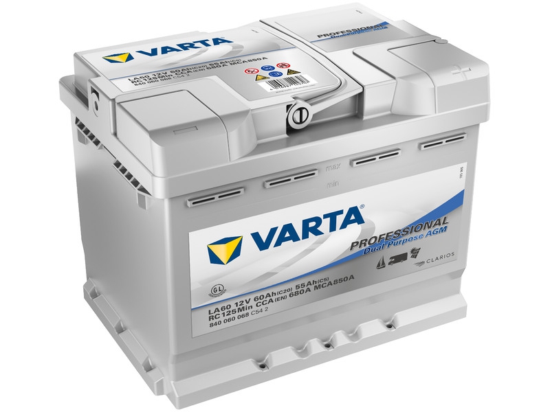 Varta LA60 Professional Dual Purpose AGM Batterie