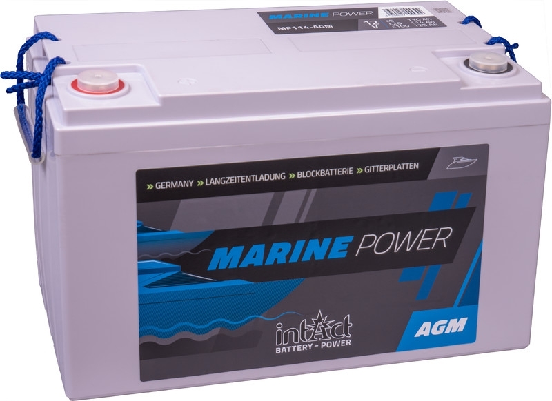 intAct Marine-Power MP114 AGM Bootsbatterie 12V 114Ah