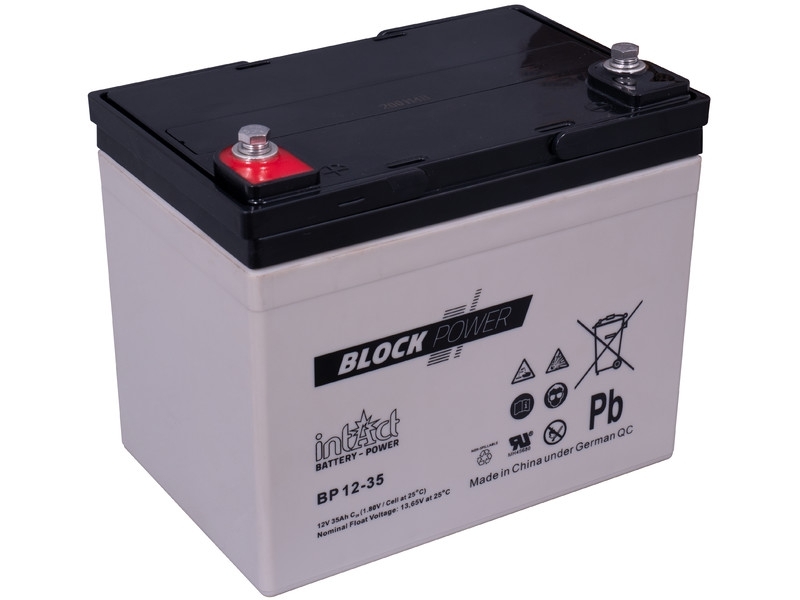 intAct Block-Power BP12-35 AGM Batterie 12V 35Ah