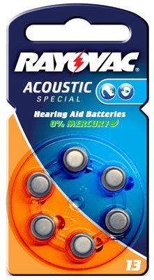 Hörgerätebatterie Rayovac Acoustic 13