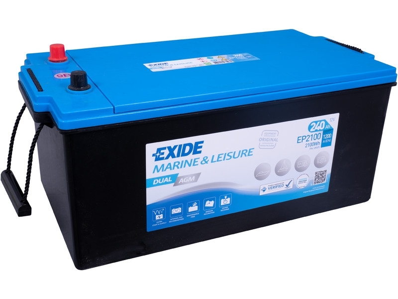 Exide Dual AGM EP2100 Dual-Purpose Batterie