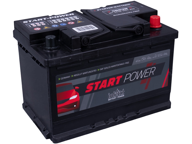 intAct Start-Power 56638GUG, Autobatterie 12V 66Ah 510A