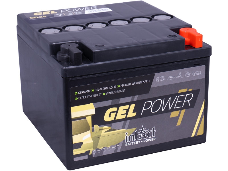 intAct GEL-25, Gelbatterie 12V 22Ah, für Antriebs- und Versorgungsanwendungen