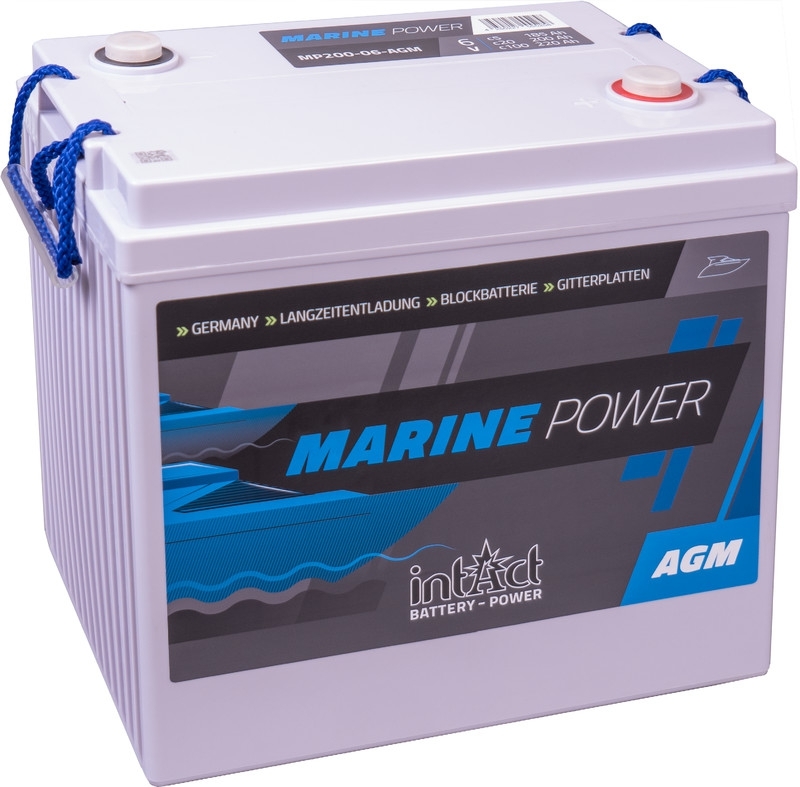 intAct Marine-Power MP200-06 AGM Bootsbatterie 6V 200Ah