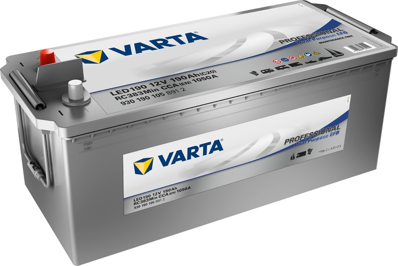 Varta LED190 Professional Dual Purpose EFB Batterie