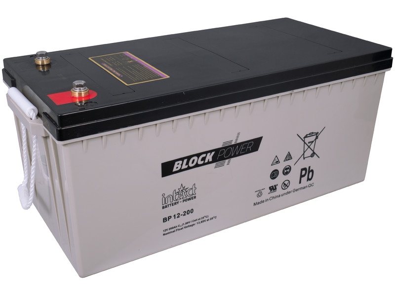 intAct Block-Power BP12-200 AGM Versorgungsbatterie