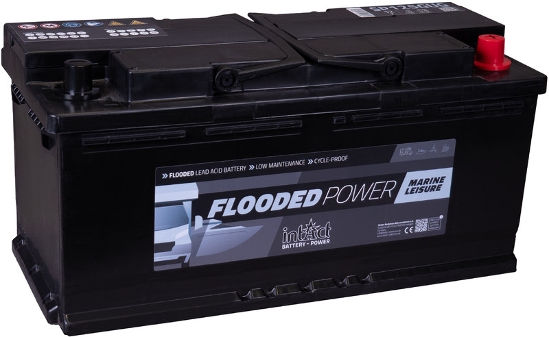 intAct Versorgerbatterie | 12V 125Ah | Solarbatterie & Wohnmobilbatterie