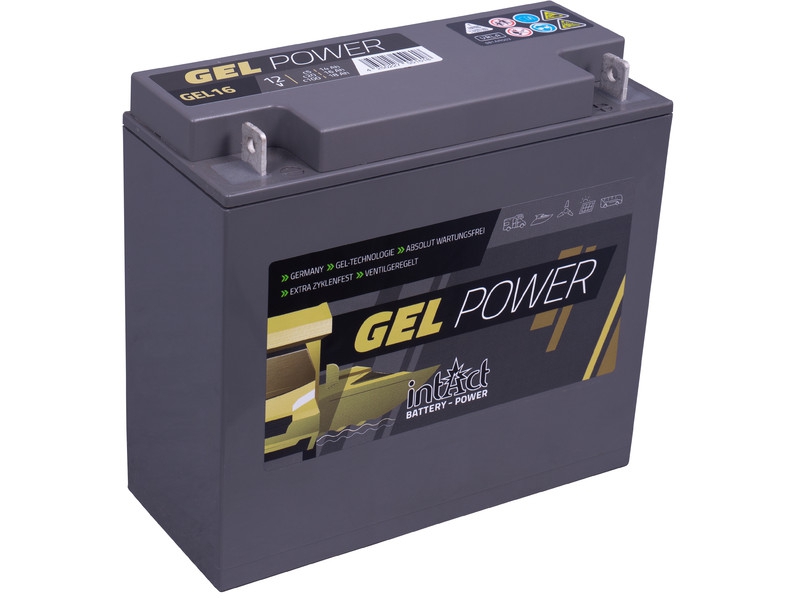 intAct GEL-16, Gelbatterie 12V 14Ah, für Antriebs- und Versorgungsanwendungen