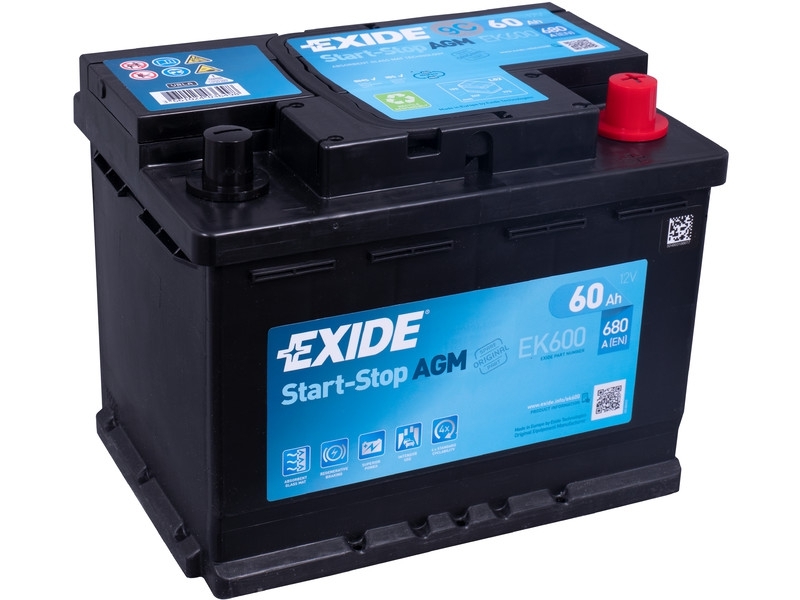 Exide Start-Stop AGM EK600