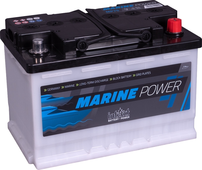 intAct Marine-Power MP75 Bootsbatterie 12V 75Ah