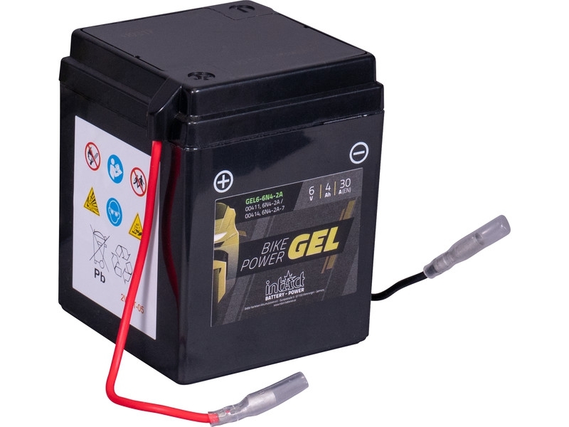 Intact Bike Power GEL Batterie 6 V 4 AH (c20) 30 A   00411, 6N4-2A