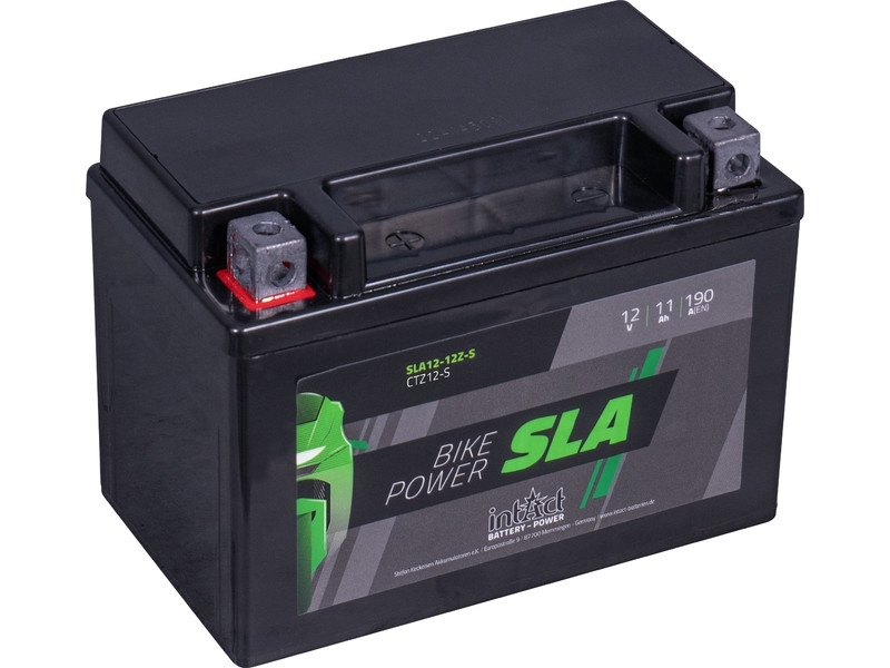 intAct SLA12-12Z-S (YTZ12-S), Motorradbatterie 12V 11Ah