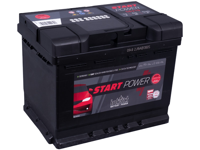 intAct Start-Power 56219GUG, Autobatterie 12V 62Ah 540A