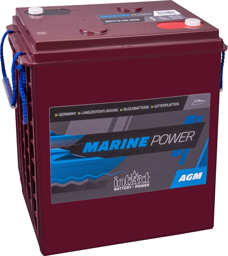 intAct Marine-Power MP315-06 AGM Bootsbatterie 6V 315Ah