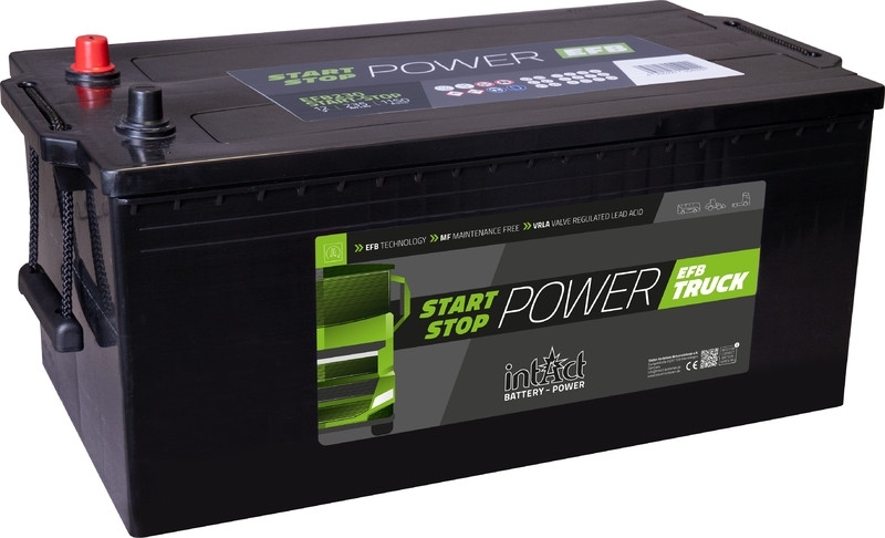 intAct EFB LKW-Starterbatterie | 12V 235Ah 1200A | für erhöhten Energiebedarf