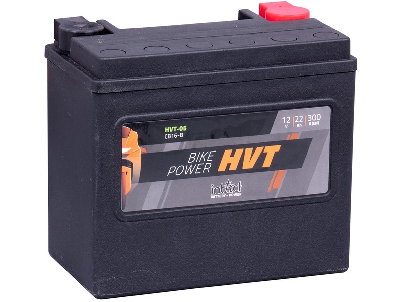 intAct Bike-Power HVT-05 (CB16-B, 65991-82B), AGM Motorradbatterie12V 22Ah