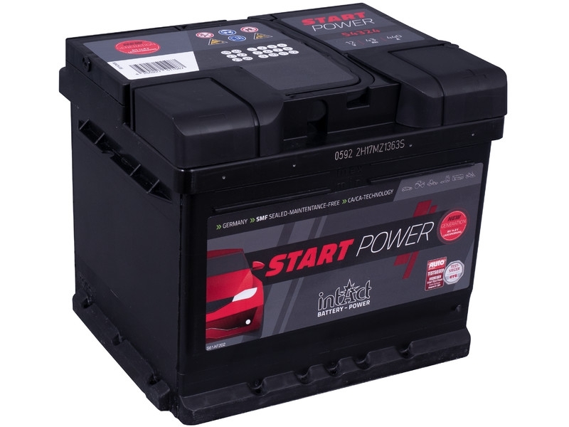 intAct Start-Power 54324GUG, Autobatterie 12V 43Ah 440A