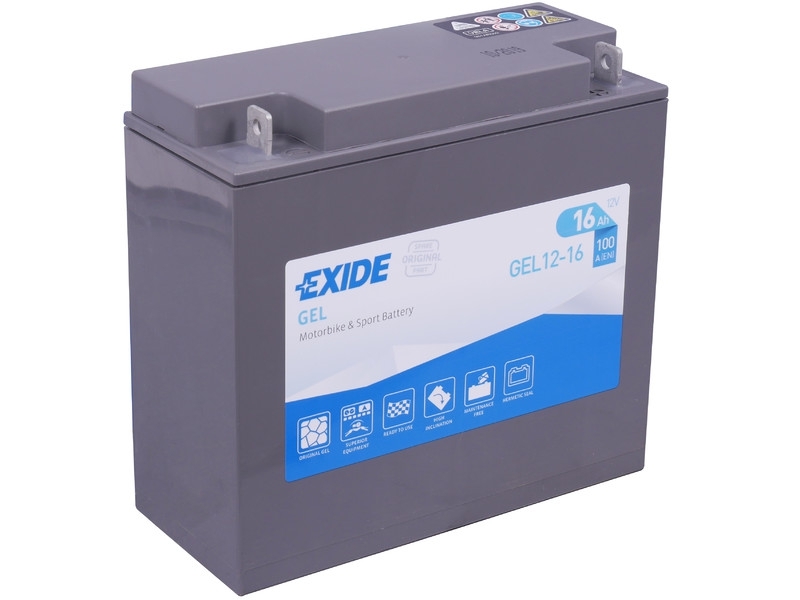 Exide Bike GEL12-16, G16 Motorradbatterie 12V 16Ah